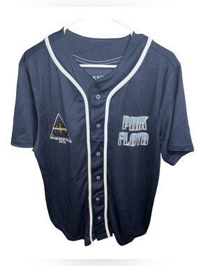 Pink Floyd Navy and White Baseball Jersey, Size Med, NWOT